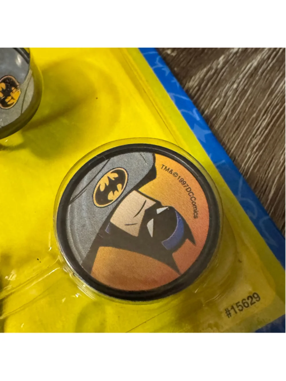 Vintage 1997 Unique Batman & Robin Party Favor Rings 8 Pack Rare Collectible